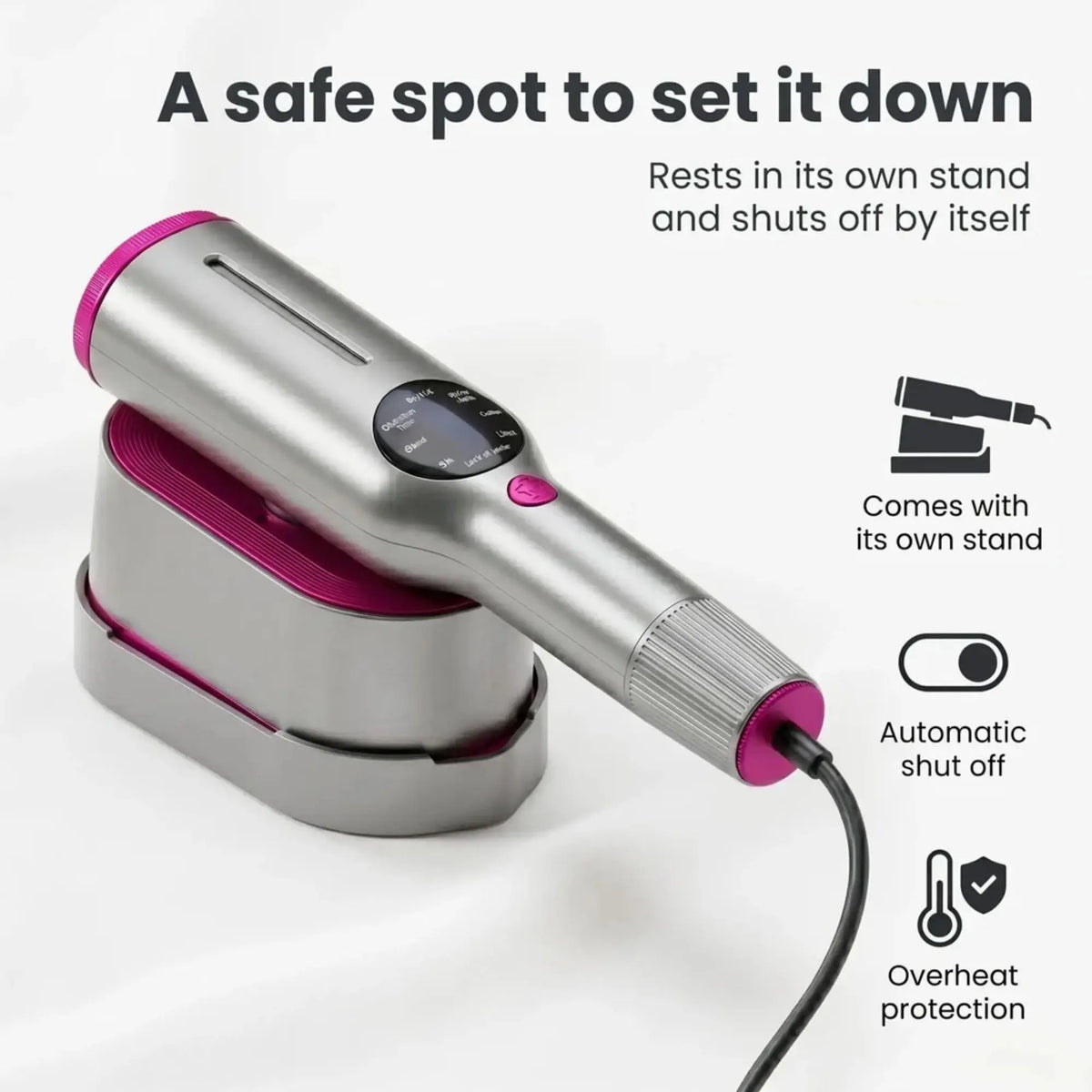 Iviory SteamPress 2-in-1 Handheld Garment Steamer and Steam Iron | Compact Travel Clothes Steamer