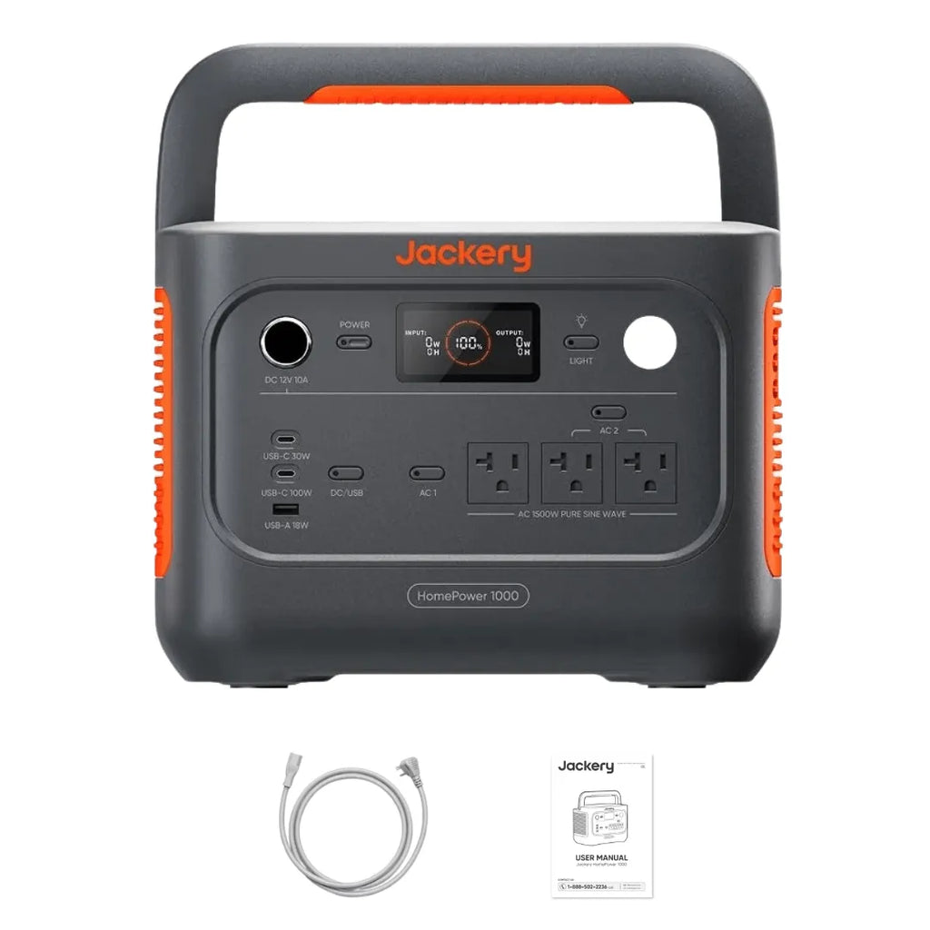Jackery HomePower 1000 v2 Portable Power Station (Black)