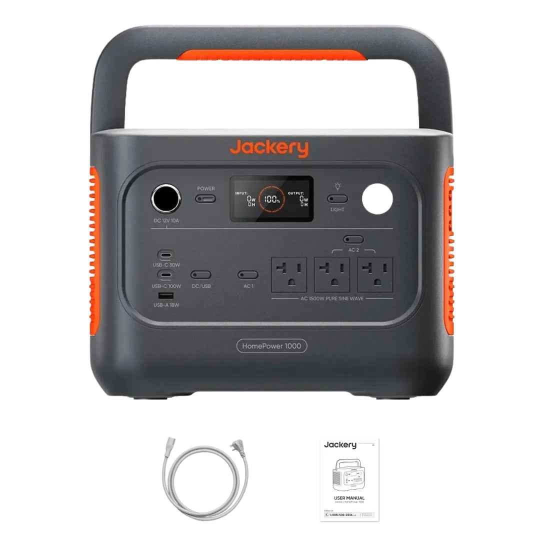 Jackery HomePower 1000 v2 Portable Power Station (Black)