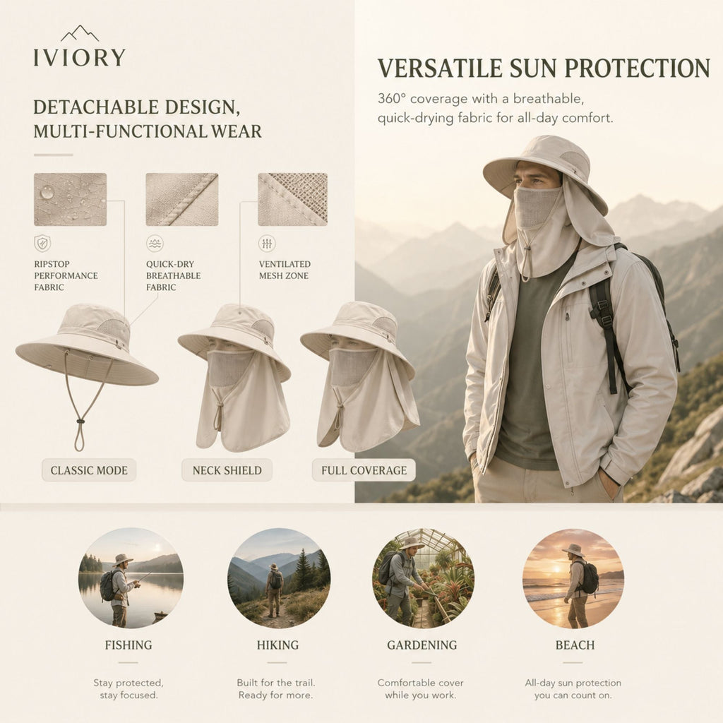 Iviory™ Ultimate 360° Safari Sun Hat