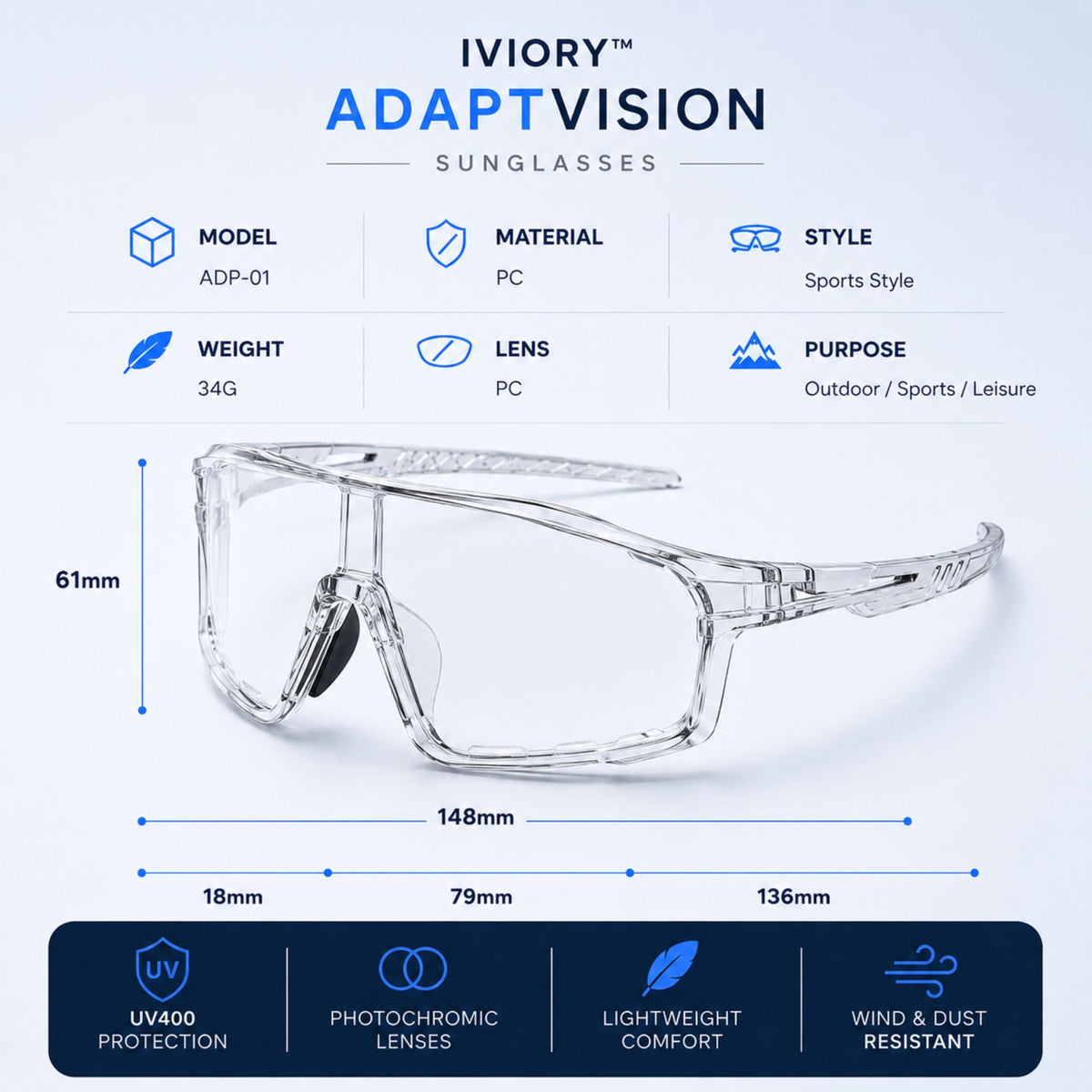 Iviory™ AdaptVision Sunglasses