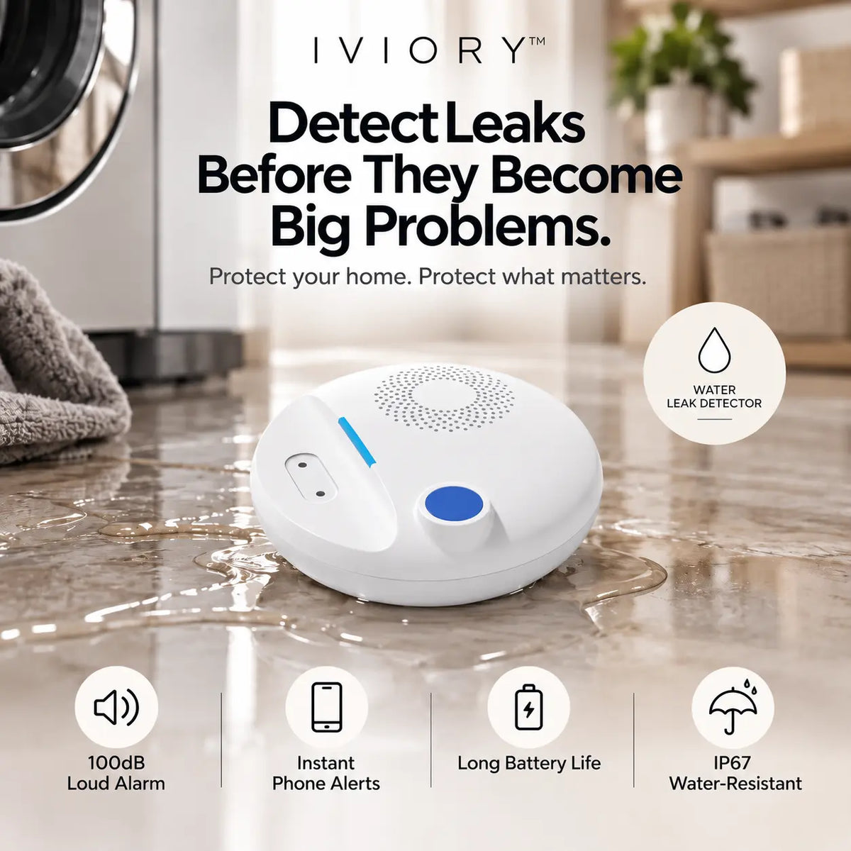 Iviory™ Water Leak Alarm