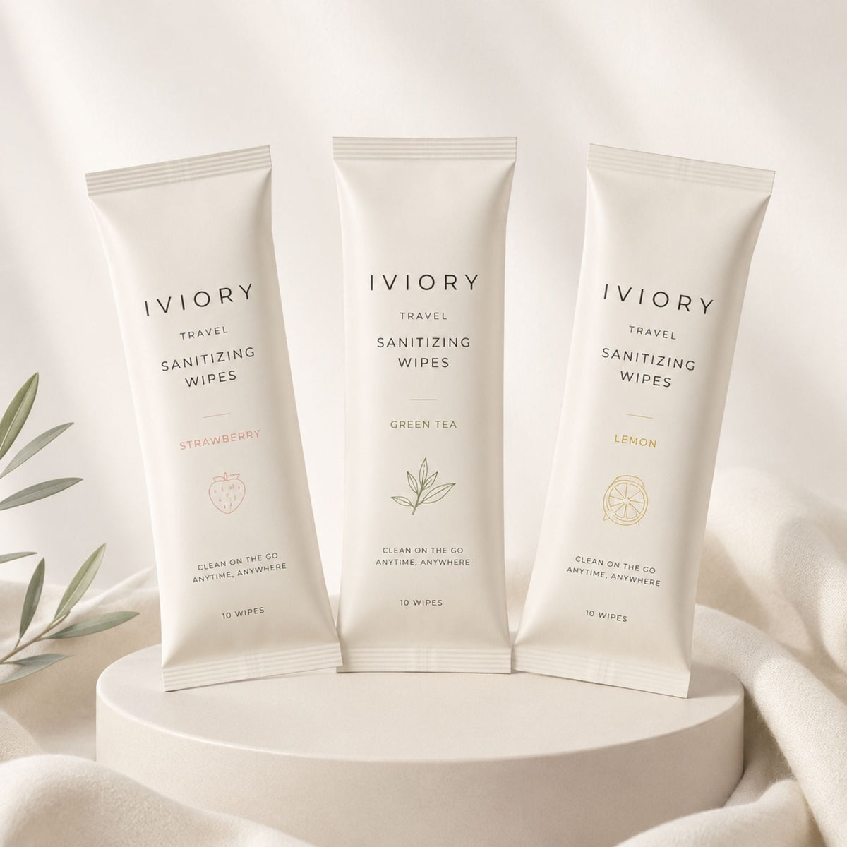 Iviory Travel Sanitizing Wipes