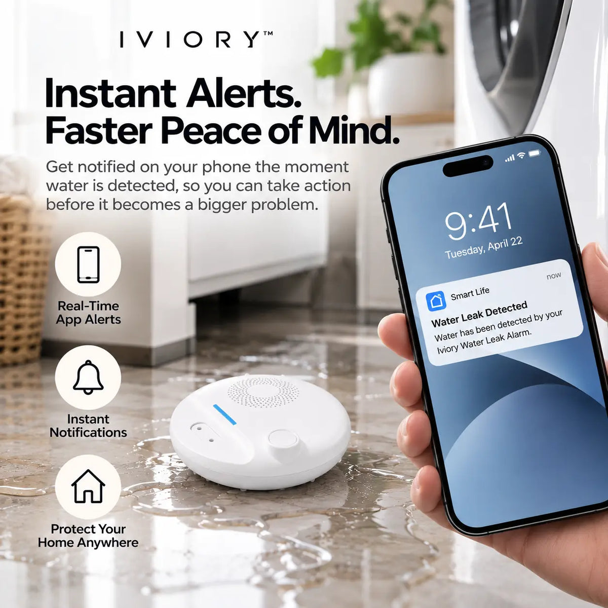 Iviory™ Water Leak Alarm