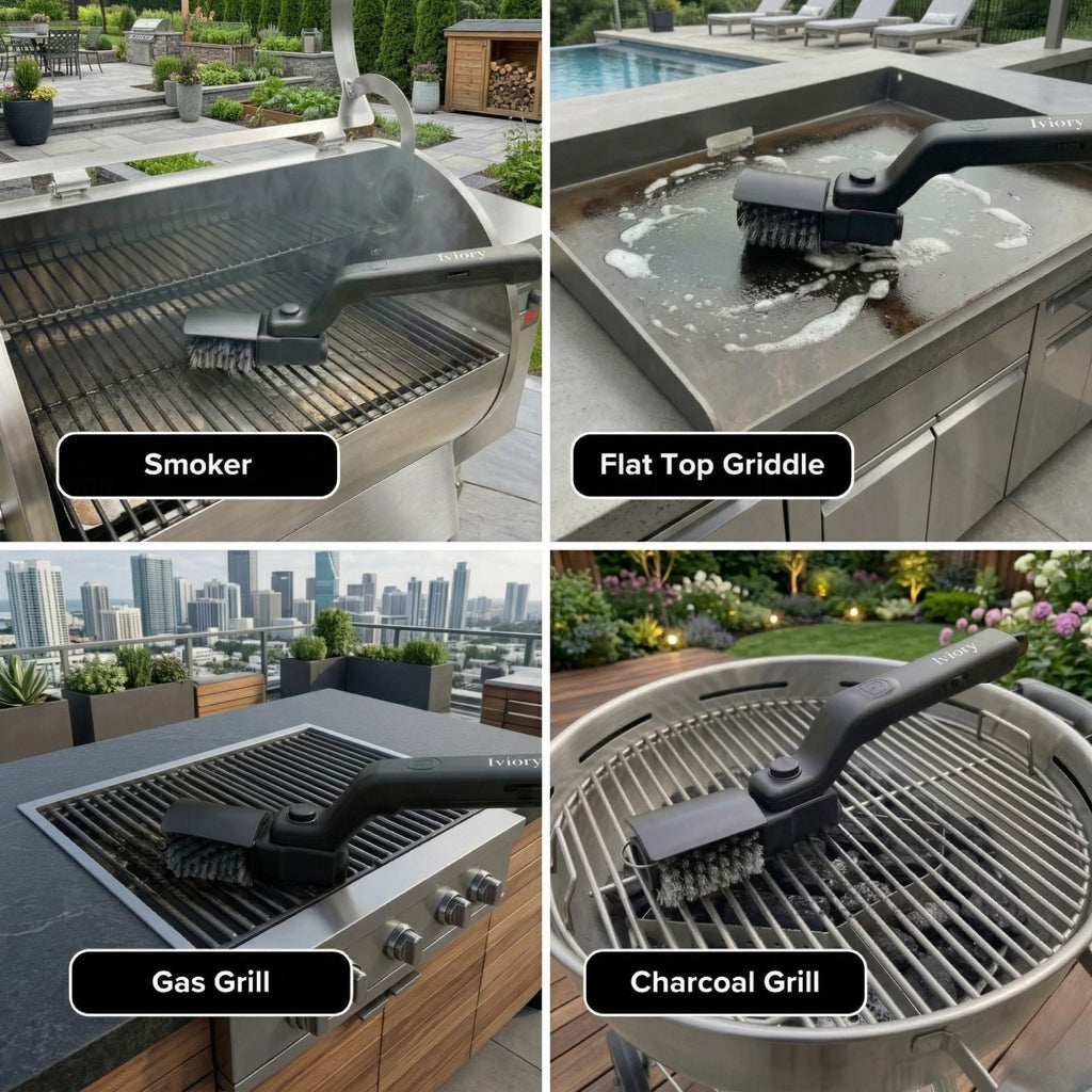 Iviory Motorized Grill Brush