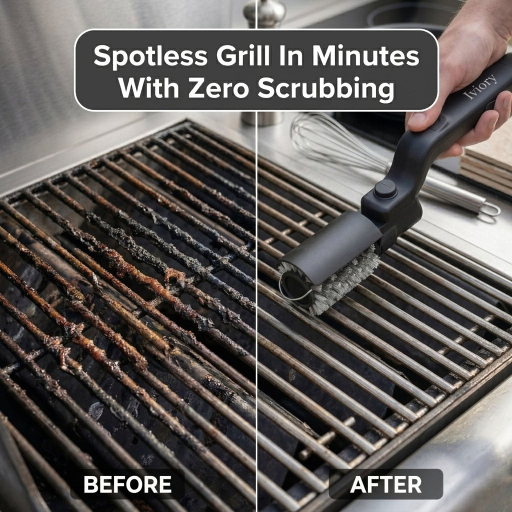 Iviory Motorized Grill Brush