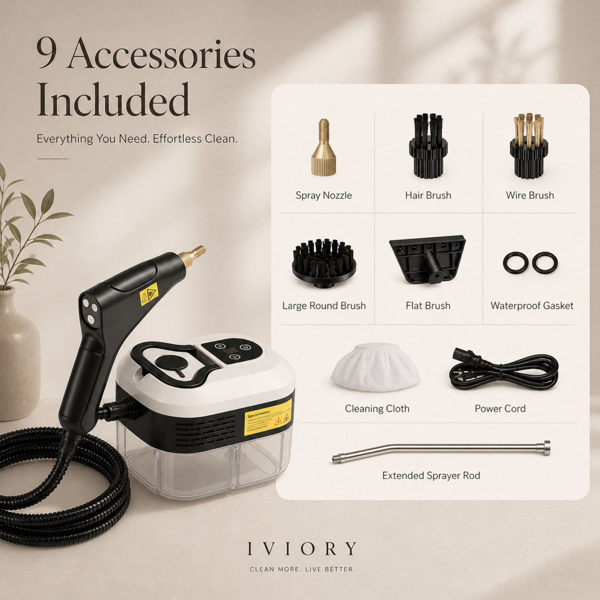 Iviory PureSteam Cleaner