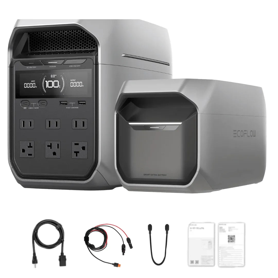 EcoFlow DELTA 3 Plus 1024Wh 1800W Solar Generator & Kits