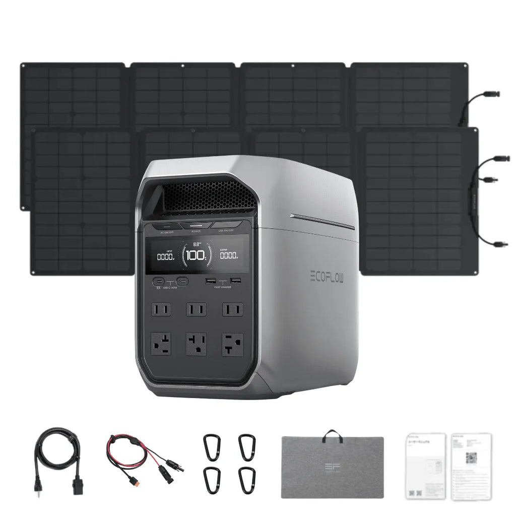 EcoFlow DELTA 3 Plus 1024Wh 1800W Solar Generator & Kits